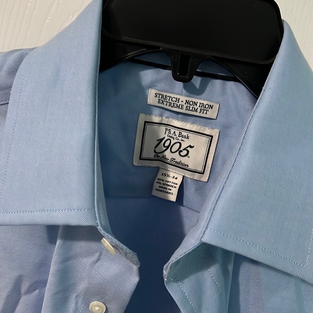 Jos A Bank stretch non iron extreme slim fit dress shirt